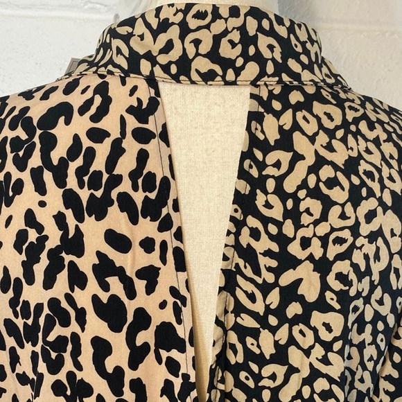 Honey Punch Leopard Print Long Sleeve High Low Top - Picture 6 of 15